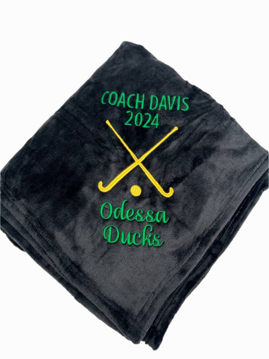 Field Hockey Blanket (Personalized)